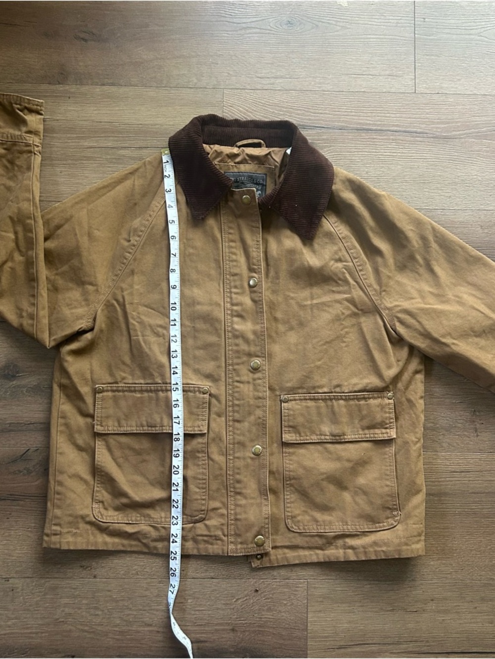 Levi's Tan canvas Jacket with Dark Brown Corduroy Collar - Picture 4 of 6